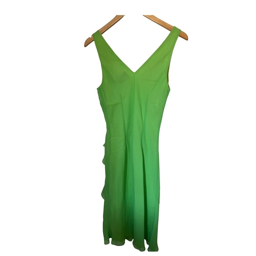 Green Y2K Ruffle Dress - Picture 3 of 9
